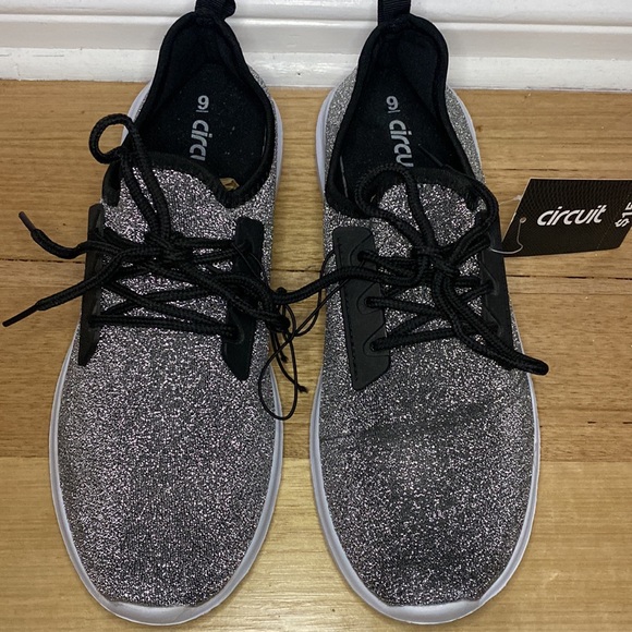 Silver Sparkly Sneakers - Size 9 - Picture 2 of 4